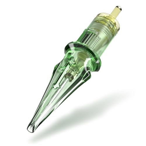 Tattoo Needles,Solong Pro 20Pcs Disposable Tattoo Cartridge Needles 1203 Round Liner X-Taper Needle Cartridges(1203RL) EN01S-20-1203RL-X