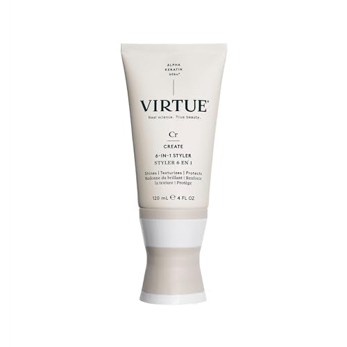 Virtue 6-in-1 Hair Styler, Styling Cream with Heat Protection, Safe for All Hair Types, Color Safe
