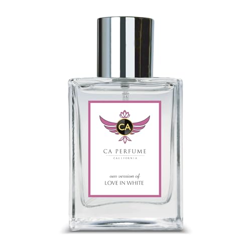 CA Perfume Impression of Love In White For Women Replica Version Fragrance Dupes Concentrated Long Lasting Eau de Parfum Spray Refillable Atomizer Bottle 1.7 Fl Oz/50ml-X1