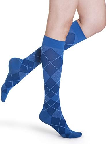 SIGVARIS Men’s Essential Cotton 230 Closed Toe Calf-High Socks 20-30mmHg