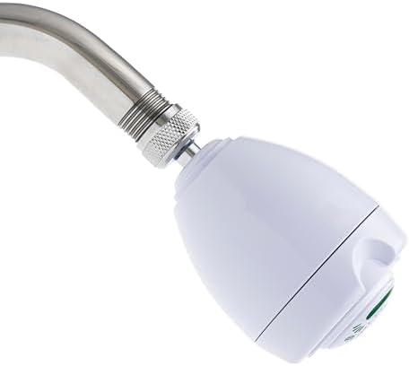 Niagara Conservation N2915N Earth Spa 3-Spray with 1.5 GPM 2.7-in. Wall Mount Adjustable Fixed Shower Head in White, 1-Pack | Bathroom Shower Head Sprayer with Pressure Compensation Technology