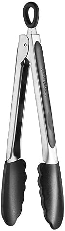 Cuisinart Silicone-Tipped 9-Inch Tongs,Black