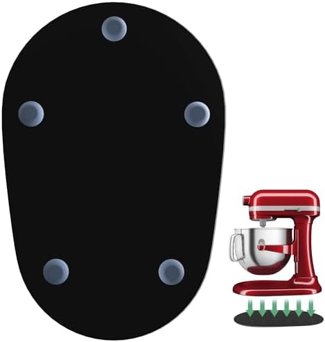 Sliding Mat Compatible with Kitchenaid Mixer 5-8 QT Stand Mixer, Convenient Appliance for Kitchen Appliances, Acrylic Mixer Slider Mat for Kitchenaid Stand Mixer Accessories Attachments