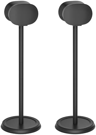 Heavy-Duty Speaker Stand for Sonos Era 300 Stand with Cable Management Floor Speaker Stands for Sonos Era 300 Speaker Stand for Easy and Secure Mounting-2 Pack,Black