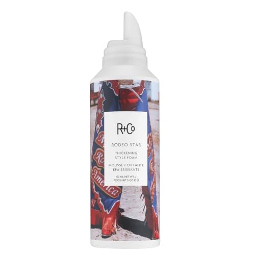 R+Co Rodeo Star Thickening Foam, Adds Dramatic Volume to Fine to Medium Hair