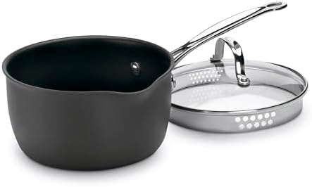 Cuisinart Chef's Classic PURELYCERAMIC™ and PFAS-Free Nonstick Hard-Anodized 2-Quart Pour Saucepan and Lid, 619C-18P