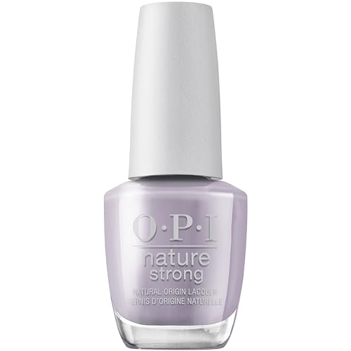 OPI Nature Strong Natural Origin Nail Polish | Opaque Bright Purple Lilac Crème Eco-Friendly Nail Polish | Plant Based, Vegan, Cruelty Free