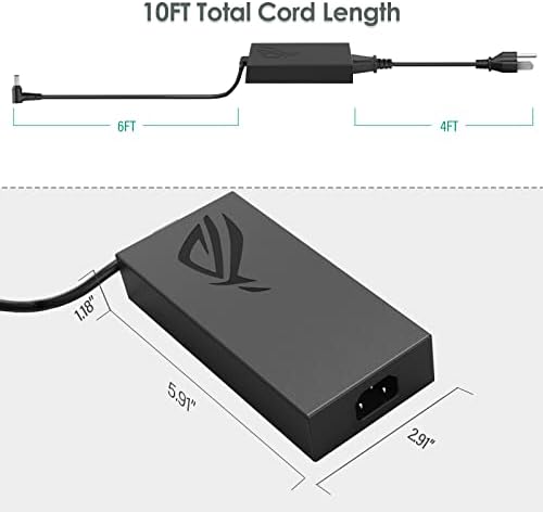 Laptop Charger for ADP-180TB H ASUS Rog Zephyrus G14 G15 TUF A15 A17 F15 F17 G531GT FX505D FX505DT FX505DU FX505G FX505GT FX505GD FX505GE FX505GM FX505 FX506 FX506LI TUF505DT TUF505DU TUF705DU Power