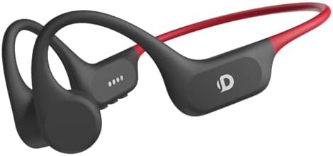 Open Ear Sport Headphones, Soft Silicone Wireless Bone Conduction Earphones, Powerful Bass, 10H Lasting, Multipoint Capable, Quick Charge, Built-in 32GB MP3