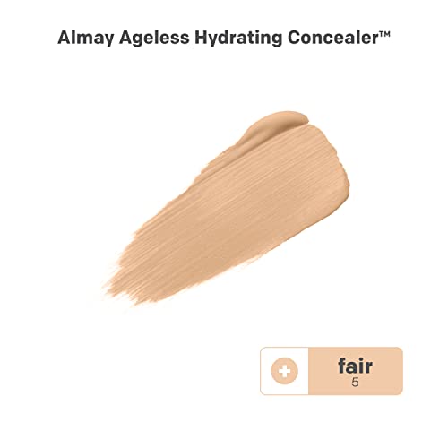 Almay Anti-Aging Concealer, Face Makeup with Hyaluronic Acid, Niacinamide, Vitamin C & E, Hypoallergenic-Fragrance Free, 005 Fair, 0.37 Fl Oz (Pack of 1)