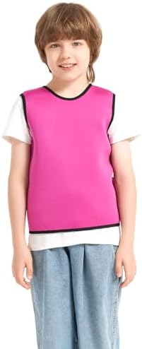 Generic Sensory Compression Vest for Kids Sensory Processing Disorder Vest Deep Pressure Comfort for Autism, Hyperactivity, Mood Processing Disorders, Breathable, Form-Fitting, Kids