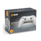 SCUF ENVISION PRO Wireless PC Gaming Controller - Five Remappable G-Keys - Remappable Back Paddles - Instant Triggers - iCUE Compatible - White