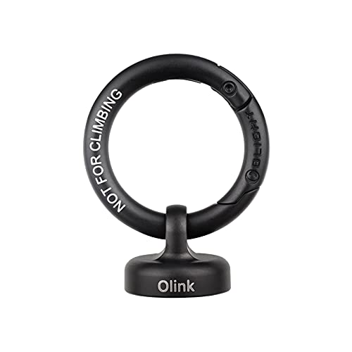OLIGHT OLINK Portable Magnetic Hook Compatible with Flashlights, Obulb Series, Stainless-Made Carabiner-Style Ring (Black)