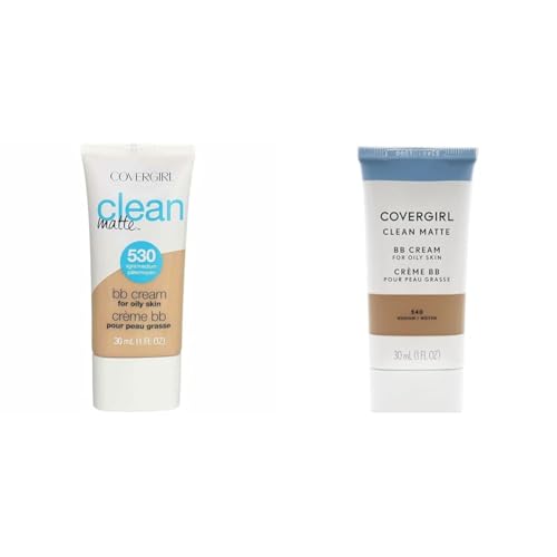COVERGIRL Clean Matte BB Cream For Light & Medium Skin, Oil-Free, 2-Pack