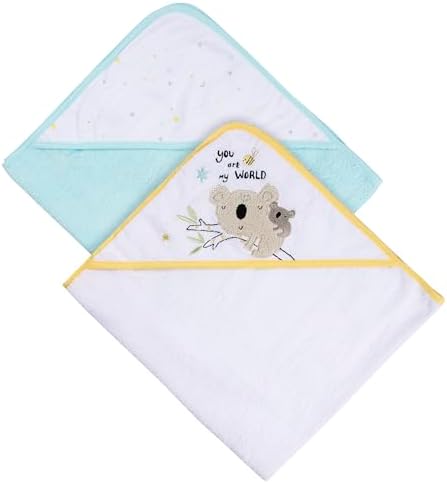 Gerber 2-Pack Baby Neutral Little Animals Hooded Towel