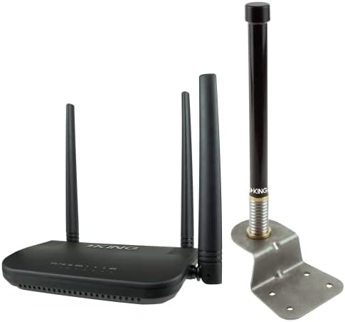 KING KS1000 Swift Range Extender and WiFiMax Router, Black