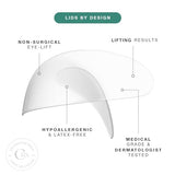 Contours Rx Lids By Design - Non-Surgical & Transparent Eyelid Lift Strips - For a More Youthful-Looking Appearance, Reshape and Define with Eyelid Tape for Hooded Eyes (7mm) 80ct