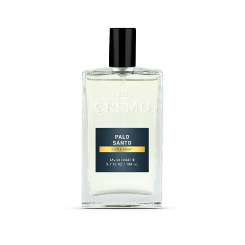 Cremo Cologne for Men - Palo Santo Mens Cologne Spray - A Combination of Bright Cardamom, Dry Papyrus and Aromiatic Palo Santo, Fragrances For Men, 3.4 Fl Oz