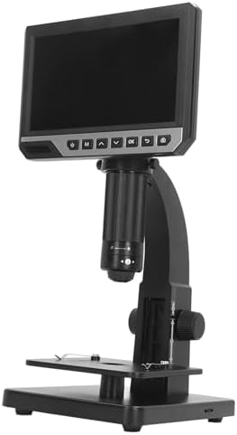 Digital Microscope 7 Inch Large Screen Digital HD Microscope 2000x Microscope for Mobile Phone Circuit Board Repair Maintenance Observations