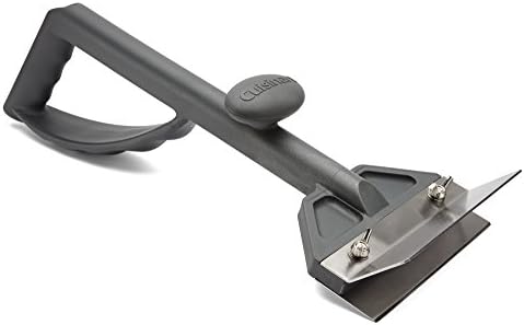 Cuisinart Heavy Duty Griddle Scraper, 6-inch Stainless Steel Blade with Splash Protection and Ergonomic Handle, Great Griddle Accessory BBQ Tool for Outdoor Cleaning