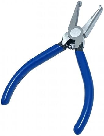 Fret Removal Pliers,Flat Head Guitar Fret Puller Tool with Blue Rubber Coating for Acoustic Eelectric Guitar Bass
