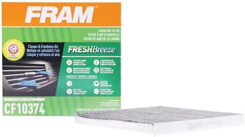 FRAM Fresh Breeze Cabin Air Filter with Arm & Hammer Baking Soda, CF10374 for Dodge/Toyota Vehicles