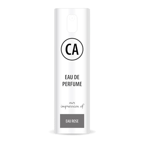 CA Perfume Impression of Eau Rose For Women Eau de Parfum Spray Atomizer Bottle 0.33 Fl Oz-X1