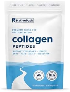 NativePath Collagen Peptides Protein - Hydrolyzed Type 1 & 3 Collagen Powder for Skin, Hair, Nails - Collagen Powder for Skin - 15.9 oz (45 Servings)