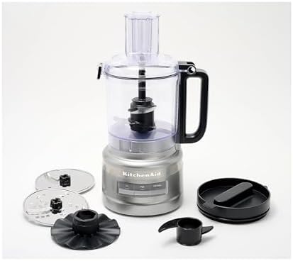 KitchenAid 9-Cup Food Processor Plus Julienne Disc Slice Shred Chop Stir Whipping Dough blade Contour Silver