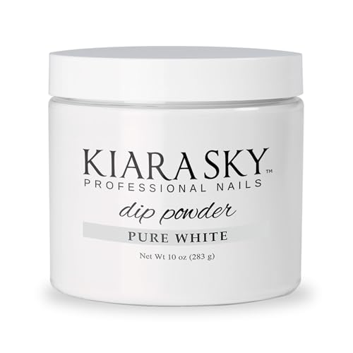 Kiara Sky Long Lasting Nail Dip Powder, 10 oz, Pure White