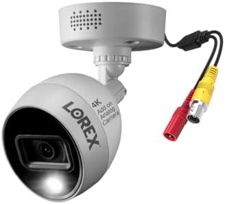 Lorex Technology,C883DA 4K Ultra HD Active Deterrence Security Camera, with Color Night Vision, Only Camera (Renewed)