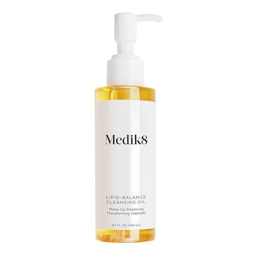 Medik8 Lipid-Balance Cleansing Oil - Oil Based Facial Cleanser - Reveals Radiant Complexion without Stripping Vital Moisture - 4.7 oz