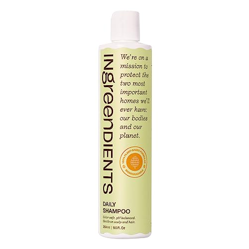 Non Toxic Vegan Shampoo with Organic Ingredients, Apple Cider Vinegar & Tea Tree Oil - Sulfate Free, Color Safe, Paraben Free, Gluten Free, Cruelty Free, pH Balanced