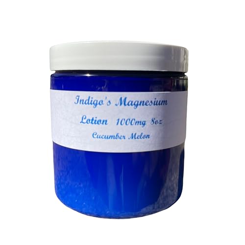 Indigo's Magnesium Lotion 1000mg Per Teaspoon (Cucumber Melon, 8oz)