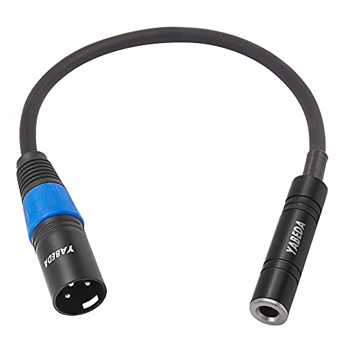 YABEDA 1/4 to XLR Cable,Balanced 1/4" Female to XLR Male Stereo Audio Adapter,Quarter inch TS/TRS to XLR Male Connector Converter Interconnect Cable - 5 Feet