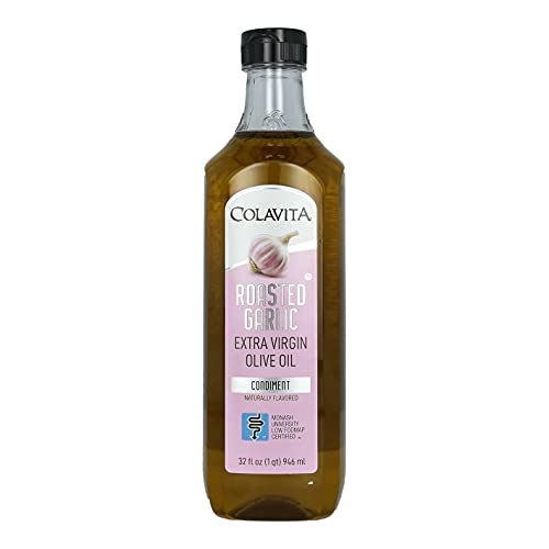 COLAVITA All Natural Roasted Garlic Extra Virgin Olive Oil 32oz Plastic