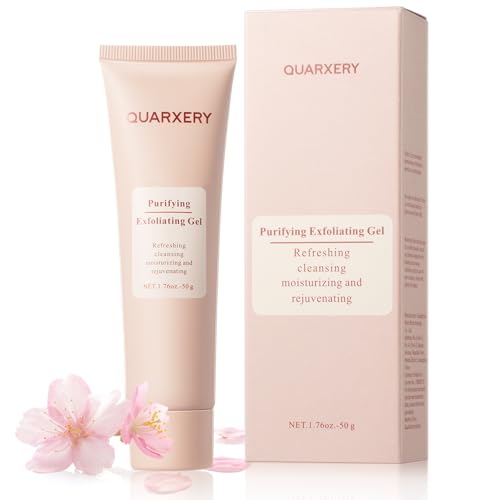 Purifying Exfoliating Gel: Exfoliating Gel for Face Facial Exfoliator Cleanser - Quarxery Exfoliating Gel Wash Face for All Skin Types