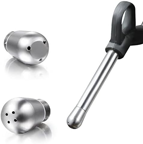 Coffee Maker Steam 3&4 Hole Nozzle 304 Stainless Steel Multiple Holes Tip Milk Foam Spout for Breville 8 Series Espresso Machine Steam Wand Tip Part Replacement