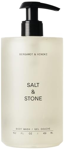 Salt & Stone Body Wash with Antioxidants for Deep Moisture | For Women & Men, Sulfate, Paraben, & Dye Free, Leaving Skin Soft and Hydrated
