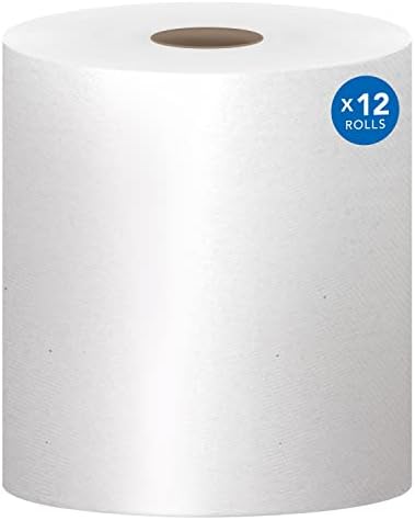 Scott® Essential Universal High-Capacity Hard Roll Paper Towels, Bulk (01000), 1.5" Core, with Absorbency Pockets, White (1,000'/Roll, 12 Rolls/Case, 12,000'/Case)