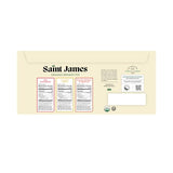 Saint James Iced Tea | Organic Black Tea | Organic, Non-GMO Black Tea, 12 Pack (16.9oz each) (Variety)