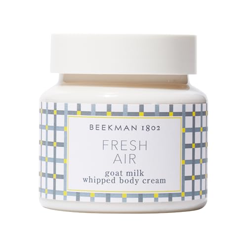 Beekman 1802 Whipped Body Butter Cream with Goat Milk - Deeply Moisturizes, Softens Skin - Natural & Gentle for All Skin Types - Non-Greasy, Cruelty-Free, 8 oz - Packaging May Vary