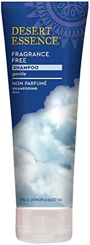 Desert Essence Fragrance Free Shampoo - Pure - 8 Fl Ounce - Unscented - Gloss & Shine - Strengthens Hair - Soft & Revitalized - Green Tea - Vitamins & Minerals - Jojoba Oil