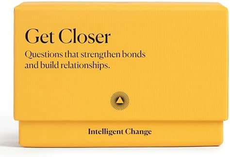 Intelligent Change Get Closer Social Bonding Card Game, Conversation Starters with Fun Questions & Activities, Talking Games for Adults, Icebreaker Game with 100 Question Cards