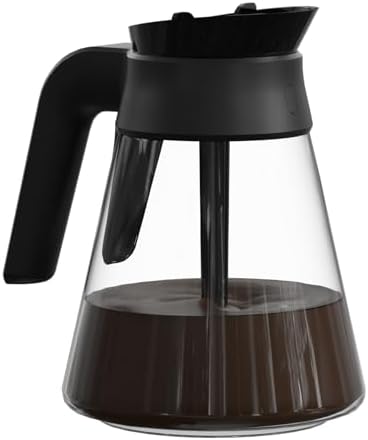 Coffee Bar 6-Cup Glass Replacement Carafe Compatible with Ninja CF080, CF080C, CF080CCO, CF080A, CF080Z, CF080Q, CF080W, CF081, CF081C, CF082 Coffee Bar Brewers
