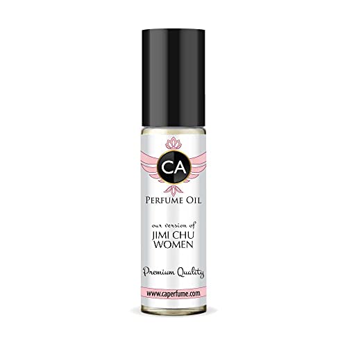 CA Perfume Impression of Jimmy C. Jimi C. Women For Women Replica Fragrance Body Oil Dupes Alcohol-Free Essential Aromatherapy Sample Travel Size Concentrated Long Lasting Roll-On 0.3 Fl Oz/10ml