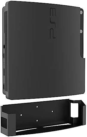 Monzlteck Wall Mount for PS3 Slim,Steel Mount Wall Holder Bracket for PlayStation 3(CECH 2000-2500),Space Saving,wp3-s