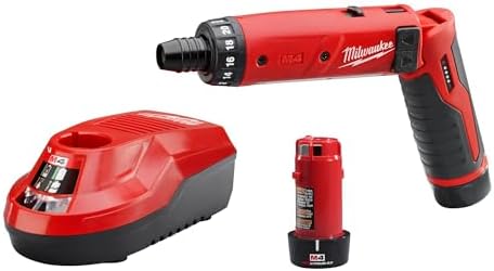Milwaukee 2101-22 M4 1/4 Hex Screwdriver Kit W/2 Bat