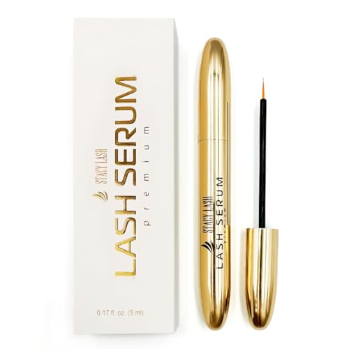 Stacy Lash Growth Serum (0.17fl.oz / 5ml) | Eyebrow & Eyelash Enhancing Serum for Natural Lashes & Brows | Lash Serum for Eyelash Growth and Thickness
