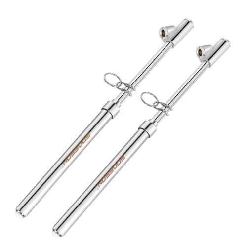 GODESON Dual Head Tire Pressure Gauge,Heavy Duty Tire Pressure Gauge Range 10-150PSI; 1-10Bar,Dual Head Truck Air Pressure Gauge (Pack of 2)